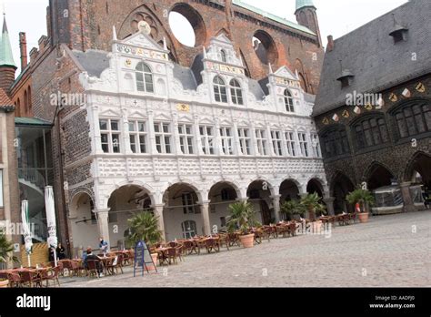 Lubeck Rathaus City Town Hall Marktplatz Market Square Stock Photo Alamy