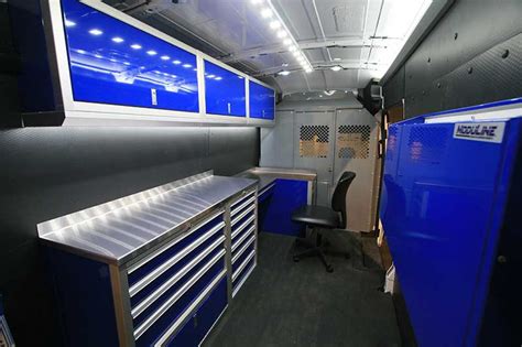 Van Upfit In Sprinter Van With Tool Storage Moduline