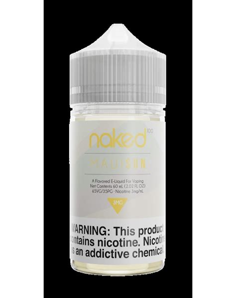 MAUI SUN E LIQUID BY NAKED 100 ORIGINAL 50ML 70VG E LIQUIDS