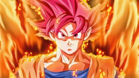 Download 1600x900 Wallpaper Super Saiyan God Goku Dragon