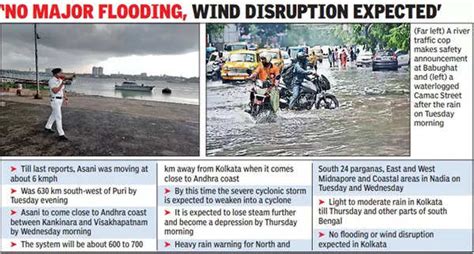 Asani Cyclone May Pass 700km From Kolkata Likely To Bring More Rain