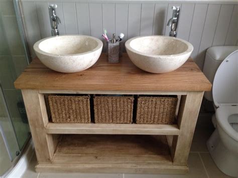 So if you find the same product cheaper elsewhere, we'll match the price and beat it! Handmade Solid Oak Bathroom Vanity Unit-Washstand - Rustic ...