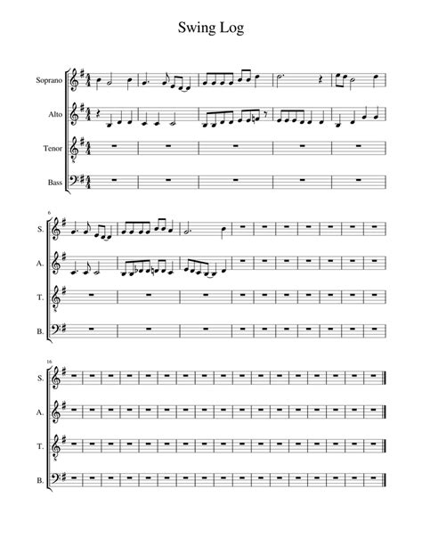 Eprint digital sheet music purchases are stored and accessed through eprint in your my library account. Swing Log Sheet music for Voice | Download free in PDF or MIDI | Musescore.com