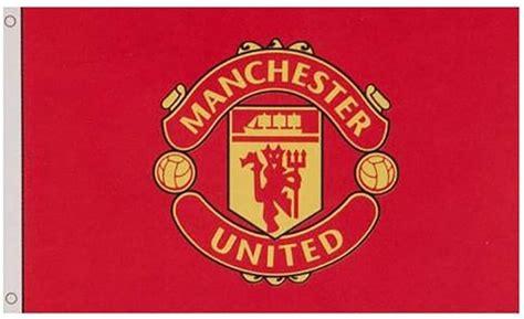 Manchester United Football Club Official Large Flag Big Crest Game Fan