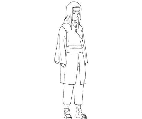 Hyuga Neji 4 Coloring Page Anime Coloring Pages Porn Sex Picture
