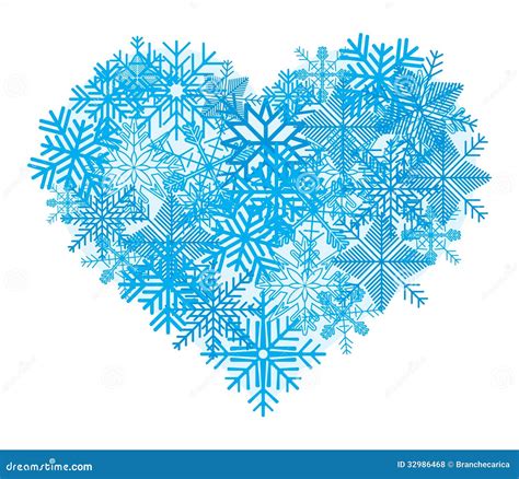 Snowflake Heart Royalty Free Stock Photos Image 32986468
