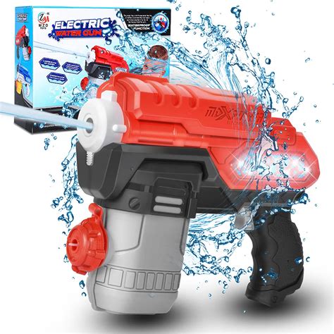 Buy Electric Water Gun Battery Operated Squirt Guns With Cool Led Lights 300cc Long Range