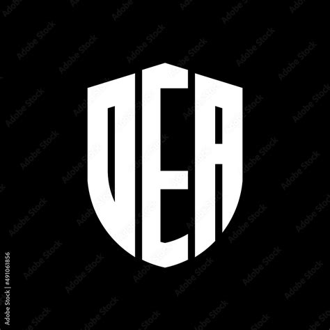 Dea Letter Logo Design Dea Modern Letter Logo With Black Background