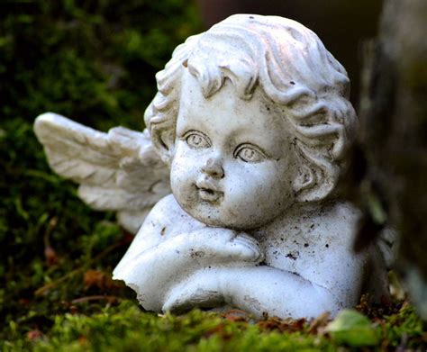 Little Angel Stone Statue Stock Photo Free Download