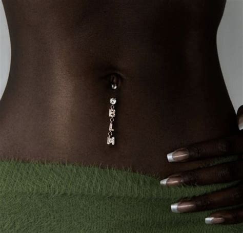 Josef Adamu Dark Brown Skin Black Femininity Belly Piercing