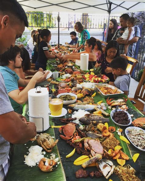 Dads Kamayan Food Boodle Fight Filipino Style