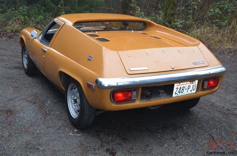 It was based on the fiat 124 saloon. 1970 Lotus Europa S2 Europe classic British sports car