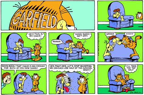 Garfield September 1991 Comic Strips Garfield Wiki Fandom