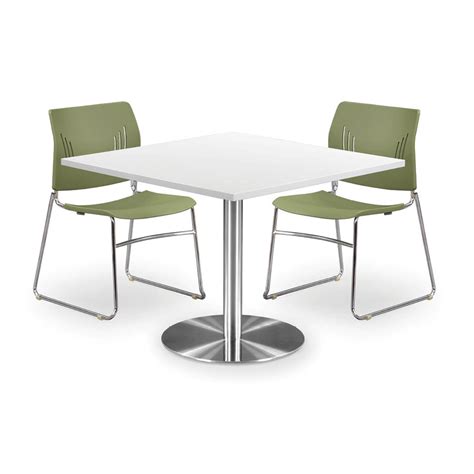 42 Square Table With Round Base Mcaleers Office Furniture Mobile