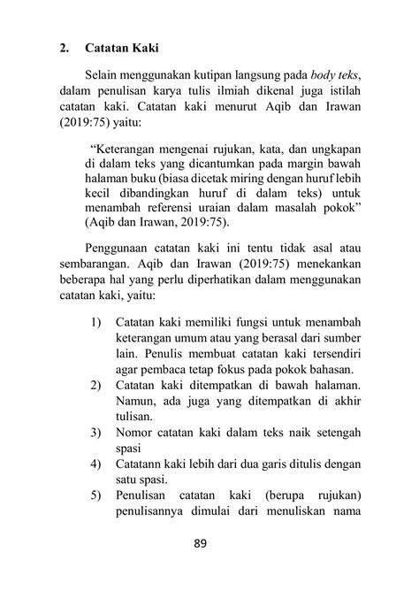 Contoh Kutipan Langsung Pada Jurnal Ilmiah - Download Cara Menulis Kutipan Yang Benar Dari Buku