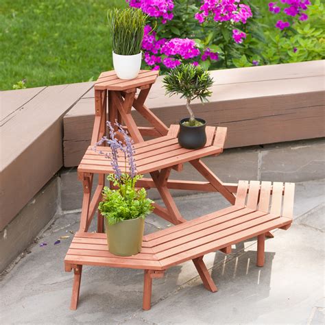 Leisure Season Ltd 3 Tier Quarter Round Plant Stand