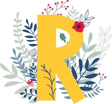 Fancy Letter R Cartoons Illustrations Royalty Free Vector Graphics