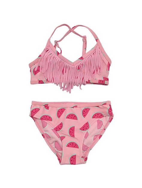 Buy Shekini Girls Swimwear Halter Triangle Bikini Leopard Print Two Piece Swimsuits Online At