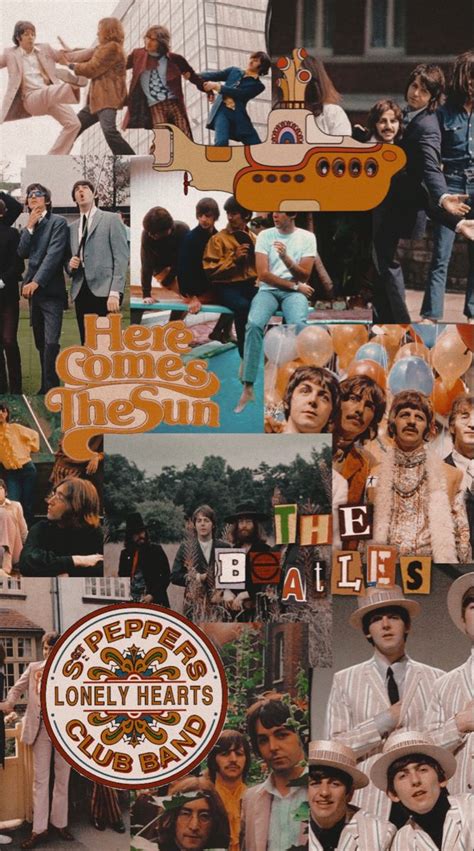 The Beatles Aesthetic Collage Wallpaper Aesthetic Collage Lonely