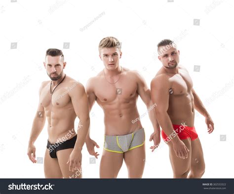 Image Brutal Guys Posing Naked Torsos Stock Photo 302533322 Shutterstock
