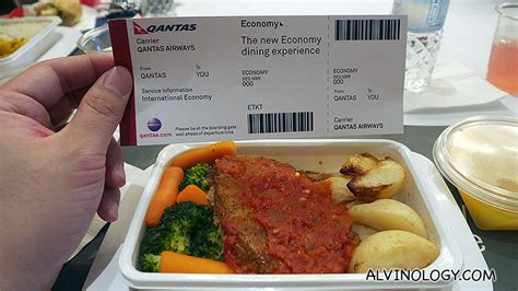The New Qantas Economy Inflight Food Menu Alvinology