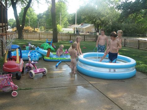 The Kerrie Show Backyard Blow Up Pool Fun
