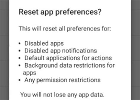 What Does Reset App Preferences Mean For An Average Android User And