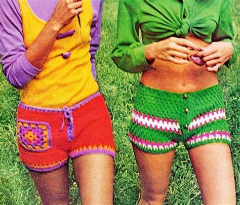 Crocheted Hot Pants From The 1970s 70s Mode Retro Mode Vintage Mode Look Vintage Vintage