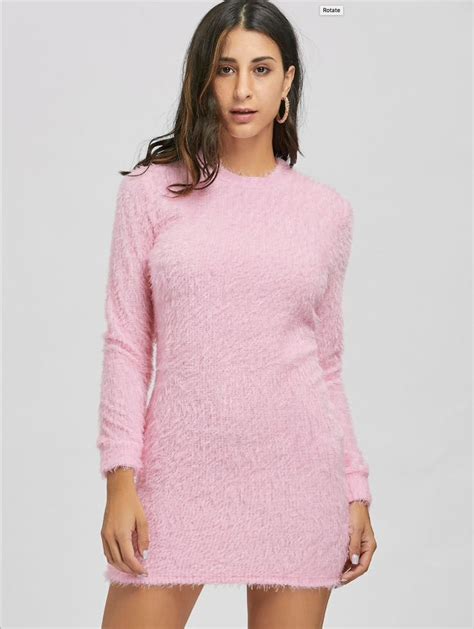 Pin By Stacy ️ Bianca Blacy On Clothing Pink Sweaterdresses Fuzzy