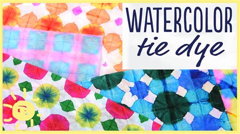 Diy Watercolor Tie Dye Youtube