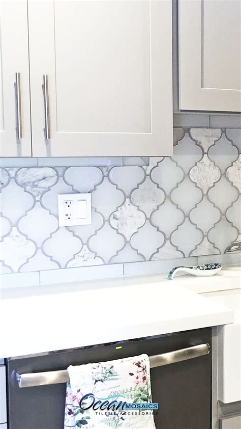 Clover Arabesque Kitchen Backsplash Tile Backsplash Tile Design