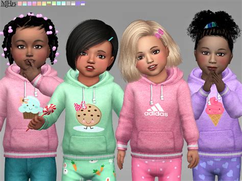 S4 Toddler Hoodies 2 F The Sims 4 Catalog