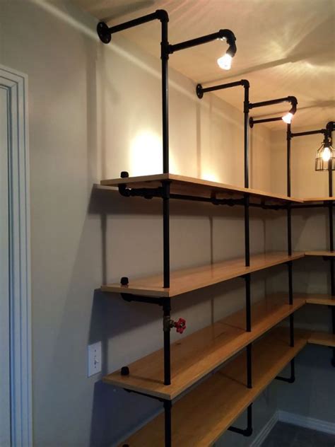 45 Diy Shelves Built With Pipe Fittings Artofit
