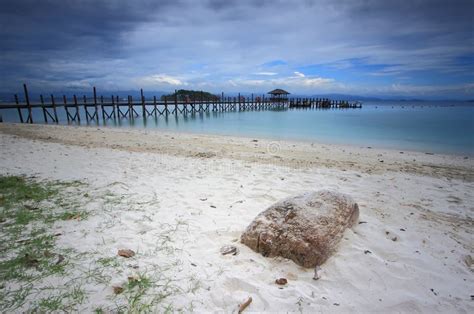 Manukan Island Scenic Tropical Island Panorama In Sabah Malaysia