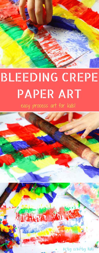 Bleeding Crepe Paper Art Arty Crafty Kids