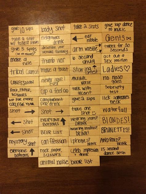 Drunk Jenga With Rules Great For College Parties Drinking Games For