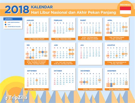 Kalender Libur Nasional Dan 13 Long Weekend Di Indonesia 2018