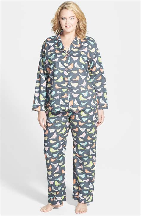 pj salvage playful prints cotton voile pajamas plus size nordstrom