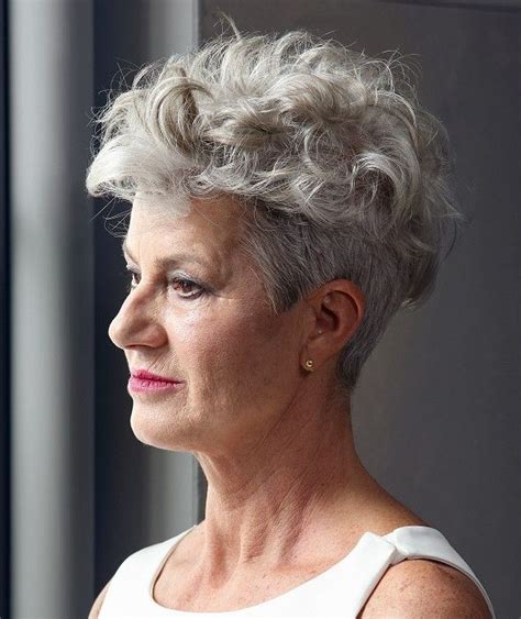 For women looking to have a longer pixie cut before committing to a shorter shape this is a great option. Paul Gehring Medium Grey Hairstyles | Short grey hair ...
