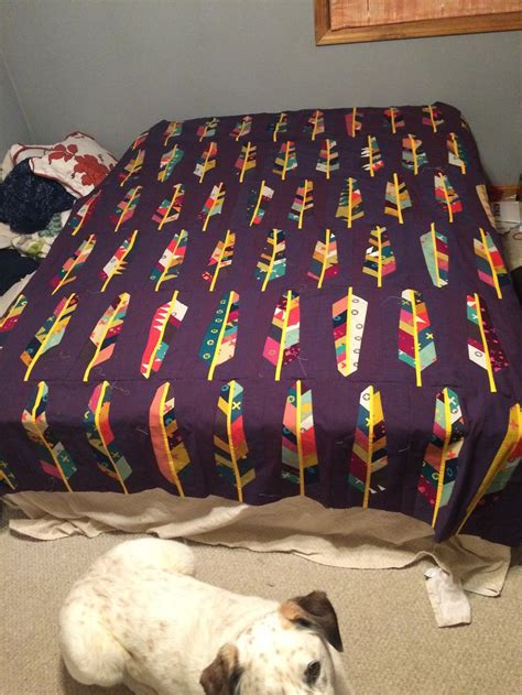 Finished Feather Bed Quilt Top Anna Maria Horner Pattern Bed Quilt