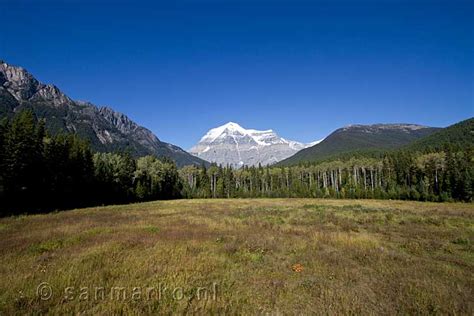 The Beautiful View Of Mount Robson In Mount Robson Provincial Park