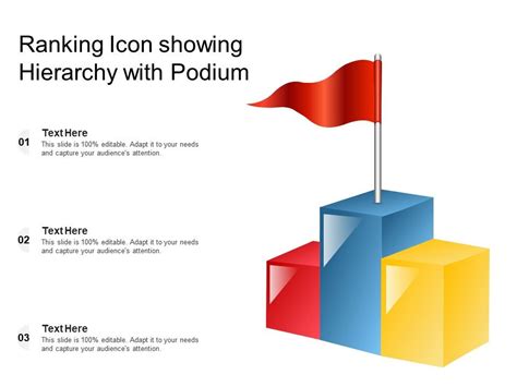 Ranking Icon Showing Hierarchy With Podium | PowerPoint Slides Diagrams 
