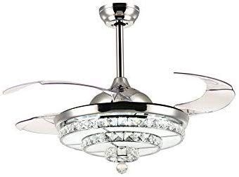 These can be used in homely as well as professional settings as all sorts of models and designs are available. 42 Inches Chrome Retractable Ceiling Fans with Lights and ...