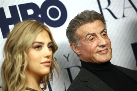 Sylvester Stallone S Daughter Sistine Flaunts Her Toned Legs In Taupe