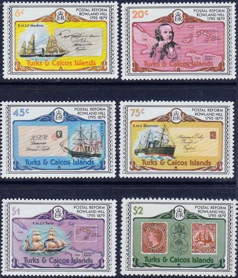 Turks And Caicos Island 1978 Boats And Passages Set Fine Mint SG 489 92