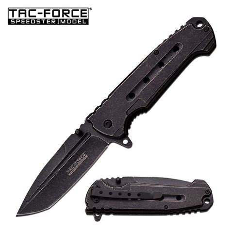 Choosing a knife for everyday carry is a must. Tac-Force Stonewash Spring Assisted Knife Speedster Model-3C