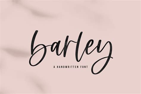 Barley A Handwritten Script Font