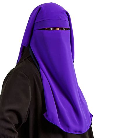 Saudi Niqab Three Layers Violet Islamic Clothing 11 1012 At Amazon Womens Clothing