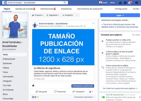 Amel Fernández Socialmedier ® TamaÑo ImÁgenes Facebook Oficiales