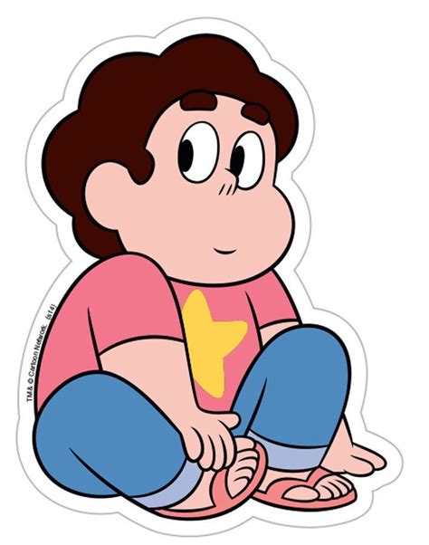 Steven Universe Sitting Vinyl Sticker Steven Universe Stickers Steven Universe Steven